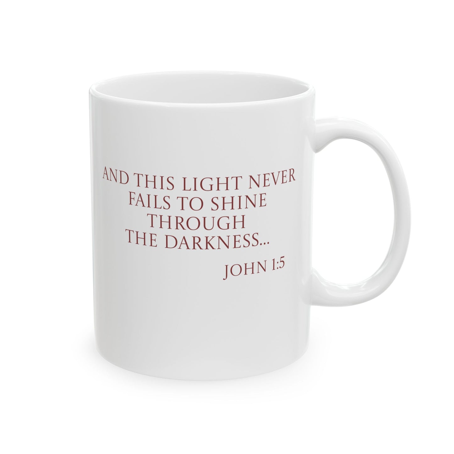 "Be The Light" Ceramic Coffee Mug, (11oz)